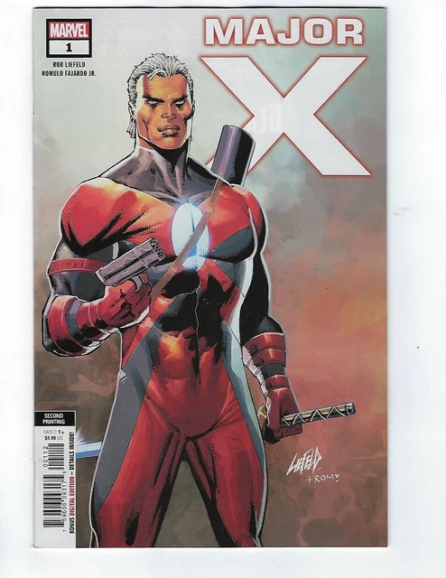 Major X # 1 of 6 Rob Liefeld Variant Cover 2nd Print NM Marvel