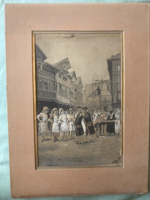Tableau Ancien En Soie Tissée Neyret Frères Saint-Étienne - XIXème Siècle - Décoration