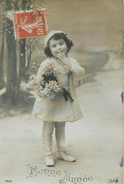 Ancienne CPA Petite Fille Années 30 - Carte Postale Ancienne Écrite