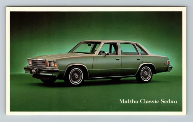 Chevrolet Malibu Classic Sedan, Vintage Postcard