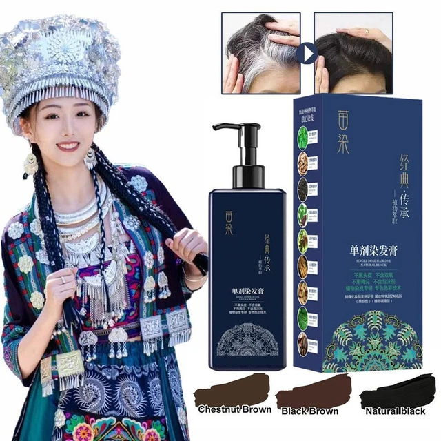 SINGLE DOSE PLANT Hair Dye Mild Formula Long Lasting Semi-Permanent ...