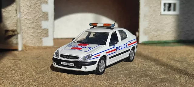 1/43 NOREV Citroën Xsara 2004 POLICE voiture miniature collection idée cadeau