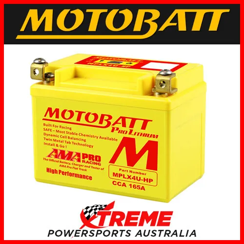 Motobatt Lithium 12V 2.2AH Battery for For Suzuki RGV250 VJ23 1996-1999 YTX4L-BS