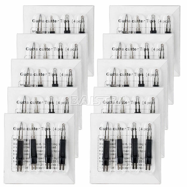 10X Dental Endo Gutta Percha Points Cutter Heated Tips Tooth Gum Cutting Blades