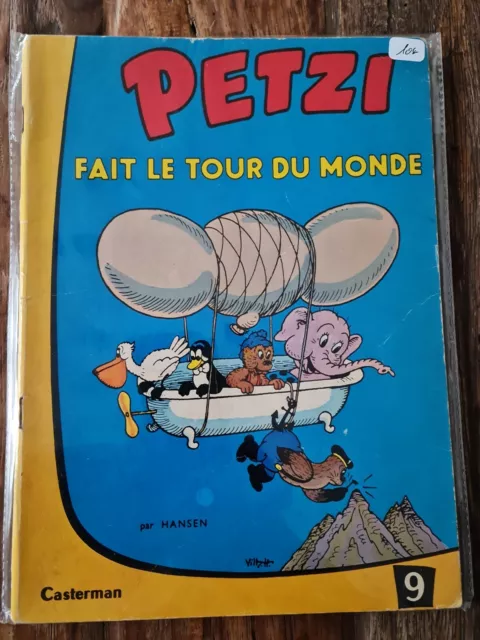 Petzi fait le tour du monde N°9 - Casterman - 1961