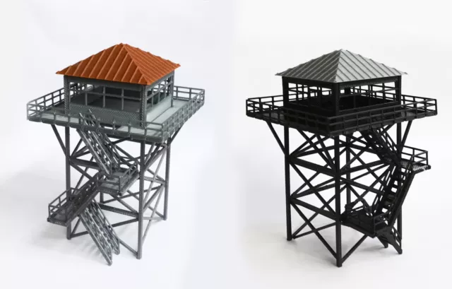 Outland Models Railway Scenery Miniature Watchtower / Lookout Tower OO HO Gauge