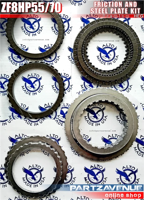 FRICTION ET PLAQUE Acier Module Kit,8HP55/70 Boîte de Vitesse Zf 8HP55 ...