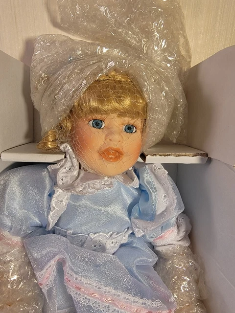New Heritage Signature Collection Elizabeth Porcelain Doll Easter Dress