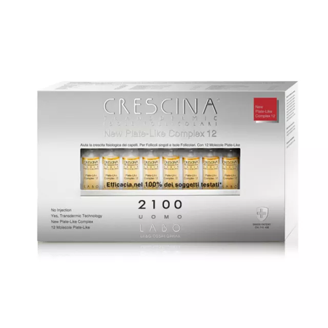 Labo Crescina Iles Cellules Folliculaires Plate-Like Complexe 12 Cheveux 2100