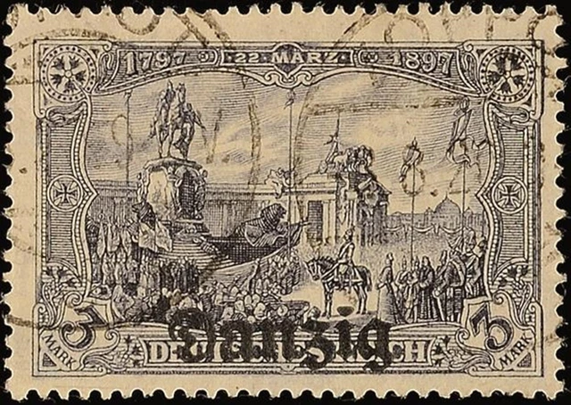 13451) Danzig 13a zeitgerecht gestempelt Zoppot gepr. Gruber BPP/Infla Mi. 130,-