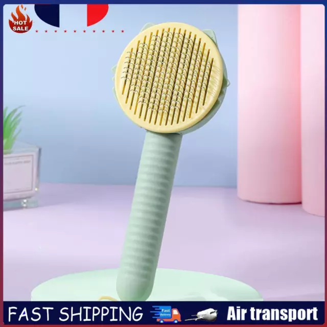 Cat Hair Cleaner Brush Cute Dog Grooming Brush for Pet Brush Tool (Green) FR