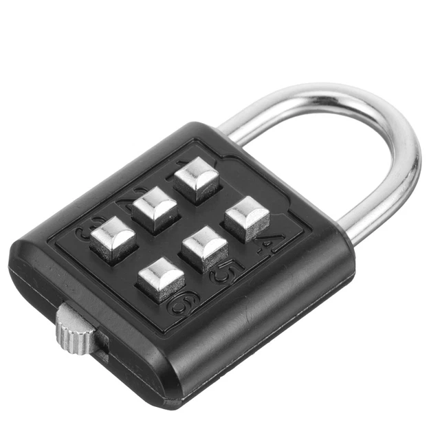 Zinc Alloy Combination Lock Padlock 6 Digit Outdoors Padlock Anti