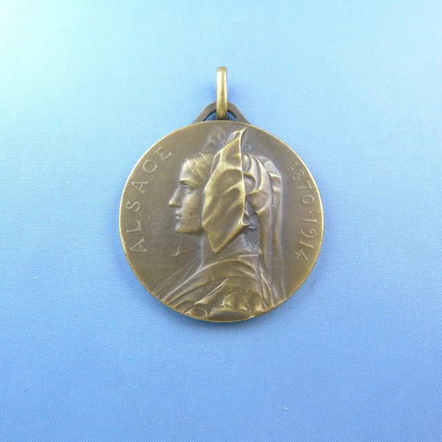 MEDAILLE ALSACE 1870 / 1914 SIGNEE PRUD'HOMME
