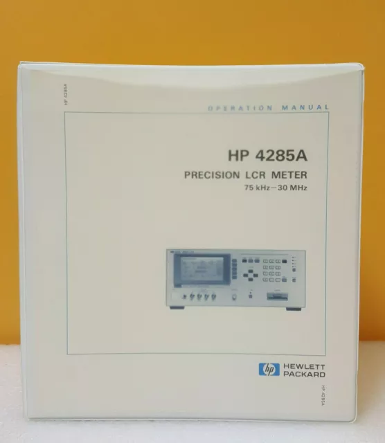 HP / Agilent 04285-90000 4285A Precision Lcr Meter Operation Manual