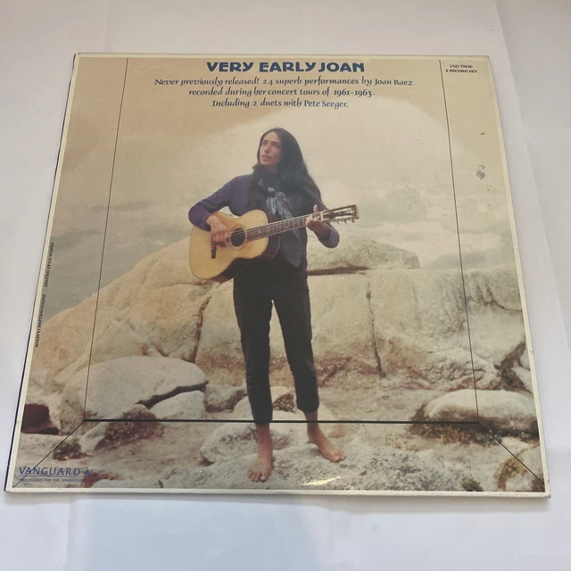 JOAN BAEZ Very Early Joan 2xLP 1961-1963 Folk BLUES Pete Seeger BOB DYLAN