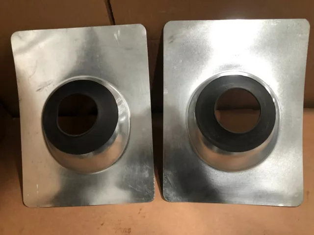 (2 Pk) Never Leak Calk Metal Roof Pipe Vent Flashing Rubber Collar, Free Ship