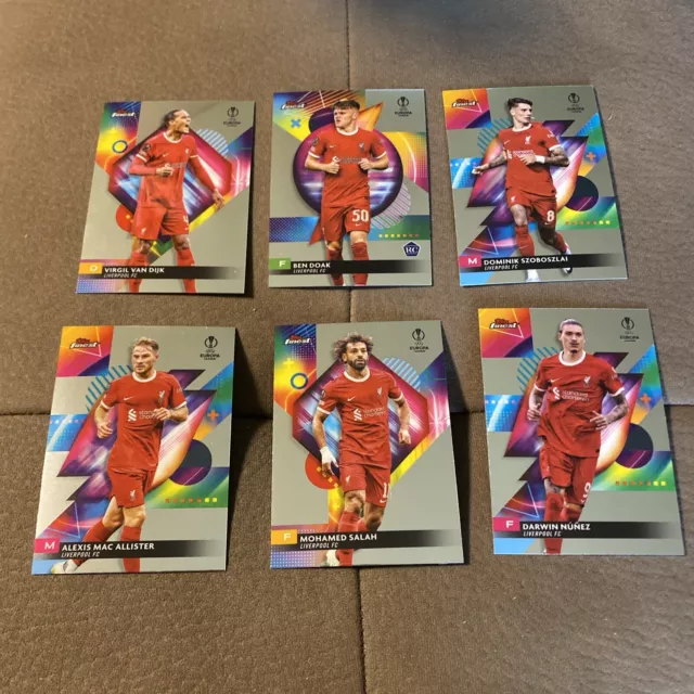 TOPPS UEFA UCC Finest 2023 2024 Base Liverpool Szoboszlai Salah Nunez