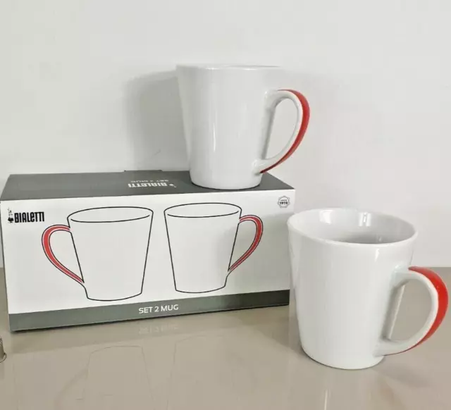 Coffee or Tea  Mugs Cups Quality Genuine Bialetti Brand Set of 4  300ml 2