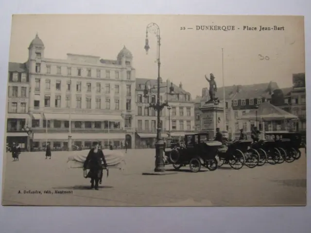 06E27 Cpa 59 - Ancienne Carte Postale Dunkerque - Place Jean Bart