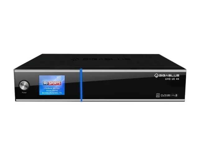 GigaBlue UHD UE 4K Receiver 2x DVB-S2 FBC Tuner schwarz