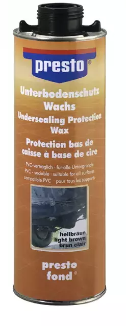 Unterbodenschutz Wachs Wax schwarz 1Liter Rostschutz UBS Presto 690211