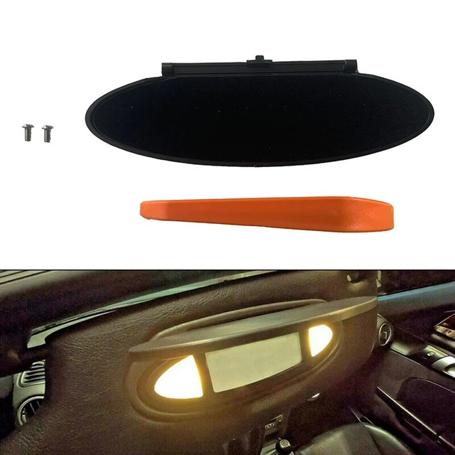 1PCS Replacement Sunvisor Vanity Mirror Cover Black For Porsche 911,996,997