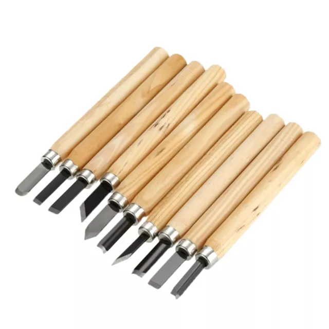 Practical 10 Pcs Wood Carving Set Hand Tools Chisel Kit Carvers Working