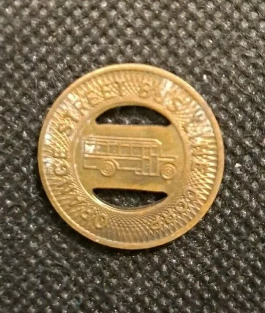 ORANGE STREET BUS LINE CORP GOOD FOR ONE FARE TOKEN!  e2170XCX