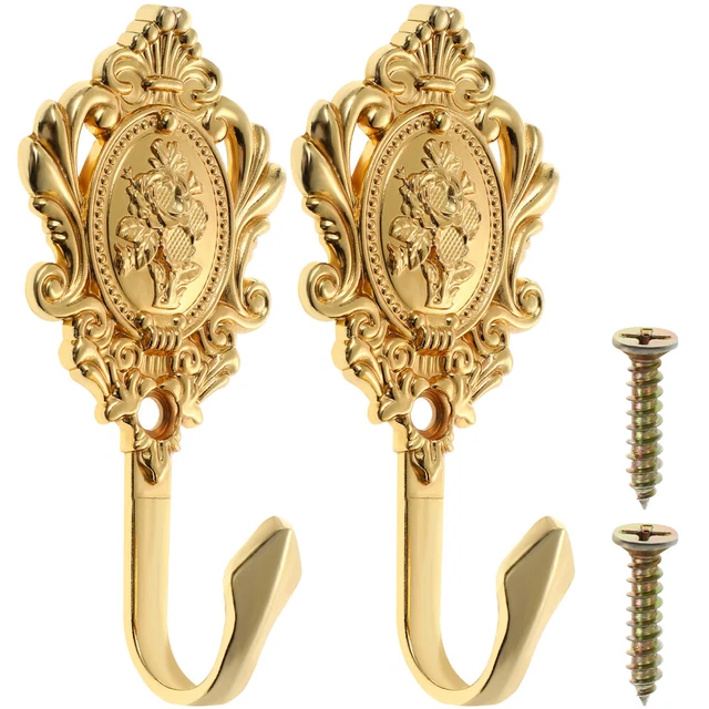 2 pcs rideaux Holdbacks exquis Rose Flower Match Rurtain Side Holders Tieback