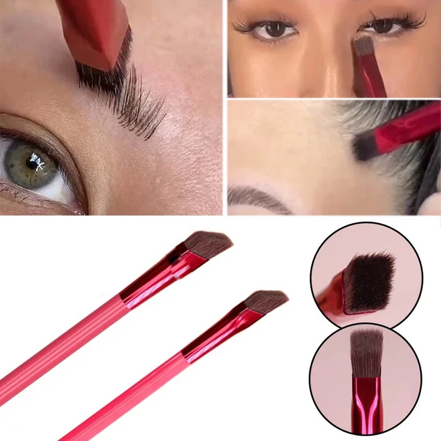 Augenbrauen Pinsel Professionell Quadratisch Wild Eyeliner Make-Up Styling >