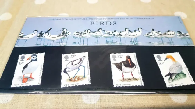 Royal Mail Mint Stamps Rspb birds 1989 no 196 vgc