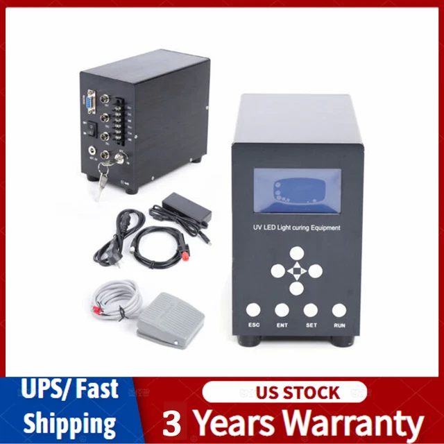 Digital UV LED Curing System,365nm UV LED Spot Light Source UV Curing Machine
