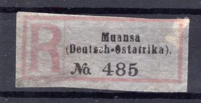 Doa Einschreibe-Zettel Muansa (AA2890