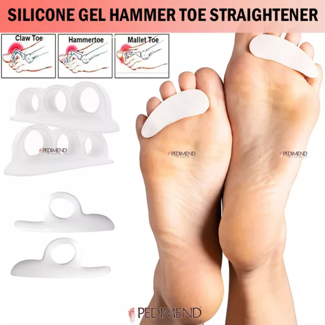 PEDIMEND™ HAMMER TOE Crest Straightener Gel Toe Support Pad for Overlapping  Toes £4.99 - PicClick UK