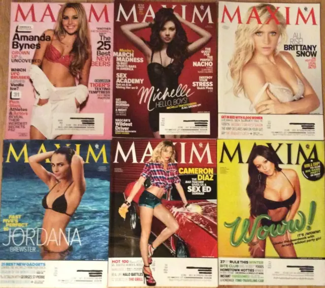 Like New Maxim Magazine Back Issue (16 Issues Available) Feb 2010- Sep 2013