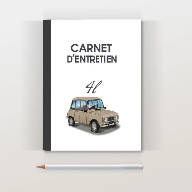 Carnet d'entretien Renault 4L Savane sable