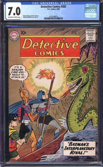 Detective Comics #282 Cgc 7.0 Ow/Wh Pages // Dc Comics 1960
