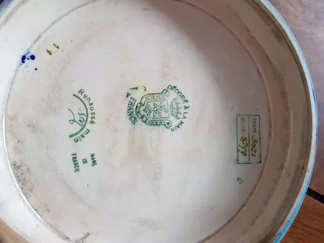 Plat Rond En Émaux Cloisonnés De Longwy