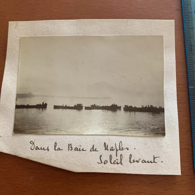 NAPOLI   1900-1910 Foto Albumina originale BAIA BAJA