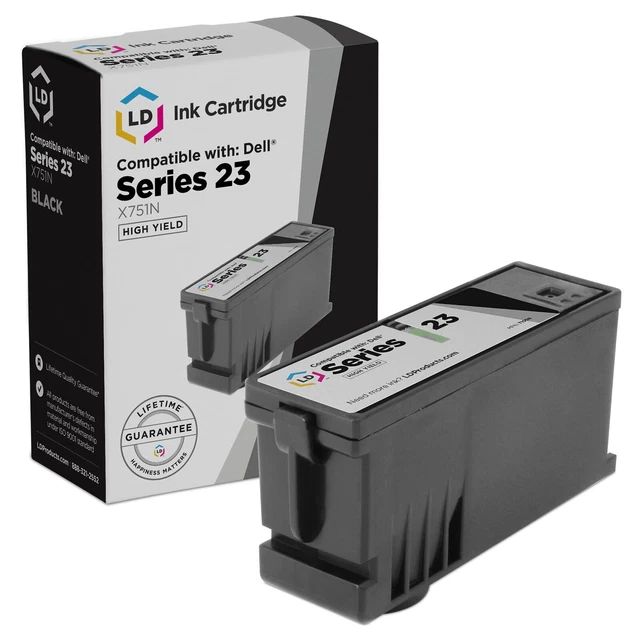 LD X751N T107N 330-5258 Black HY Ink Cartridge for Dell Series 23 V515w Printer