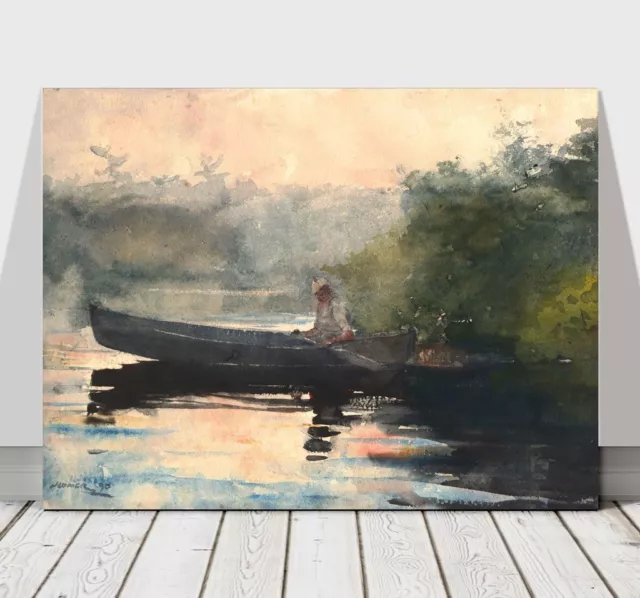 WINSLOW HOMER - The End Of The Day - CANVAS ART PRINT POSTER - Boat 10x8"