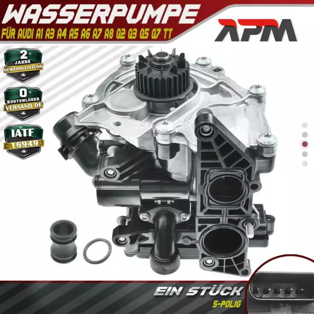 Wasserpumpe für Audi A1 A3 A4 A5 A6 A7 A8 Q2 Q3 Q5 Q7 TT VW Golf VII 1.8L 2.0L