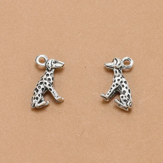 20pcs Alloy Spotted Dog Pendants Charms DIY Jewelry Making Accessory for
