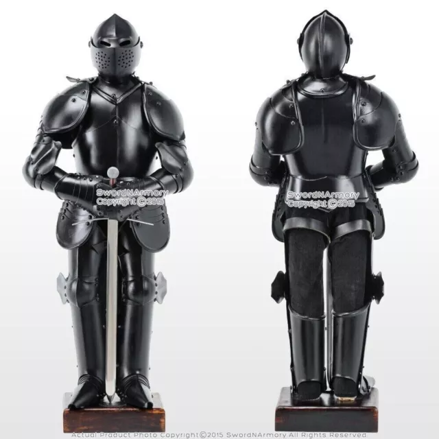 New Stainless Steel Mini Duke of Burgundy Suit of Armor Medieval Knight w/ Sword