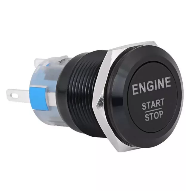 Engine Start Push Button, 12V Waterproof Car Ignition Starter Switch Button,
