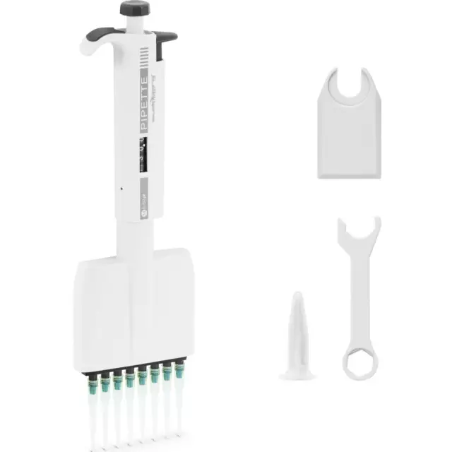 Pipette multicanaux pour 8 embouts 0,005 - 0,05 ml (5 - 50 μl)