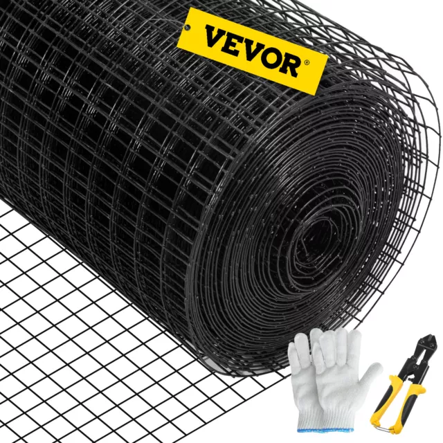 VEVOR Welded Wire Fence Vinyl Coated Chicken Rabbit Mesh 1"x1" 16 Gauge 48"x50'