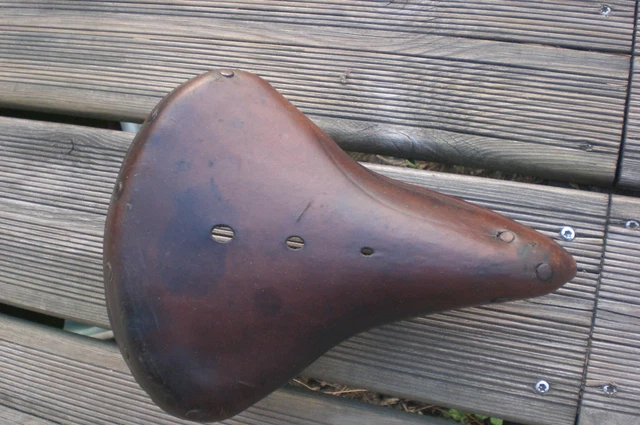 ANCIENNE SELLE EN CUIR DE VELO VERYBEST Fab. Française COLLECTION VELO