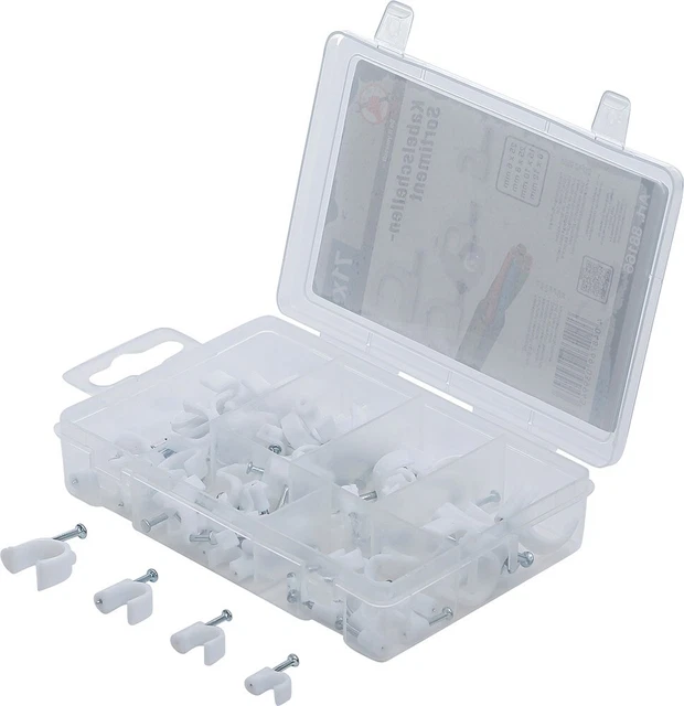 Assortimento fascette per cavi fai da te BGS, 71 pezzi