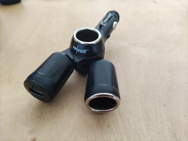 Auto Kfz adapter 3 fach Zigarettenanzünder mit USB